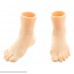 Set of 2 Rubber Finger Feet Mini Puppets Left & Right B01D90G1UA